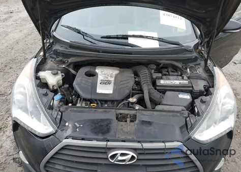 2016 Hyundai Veloster Turbo from USA, damaged, VIN KMHTC6AE5GU252536